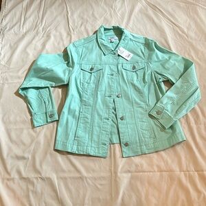 Croft & Barrow jacket in minty green